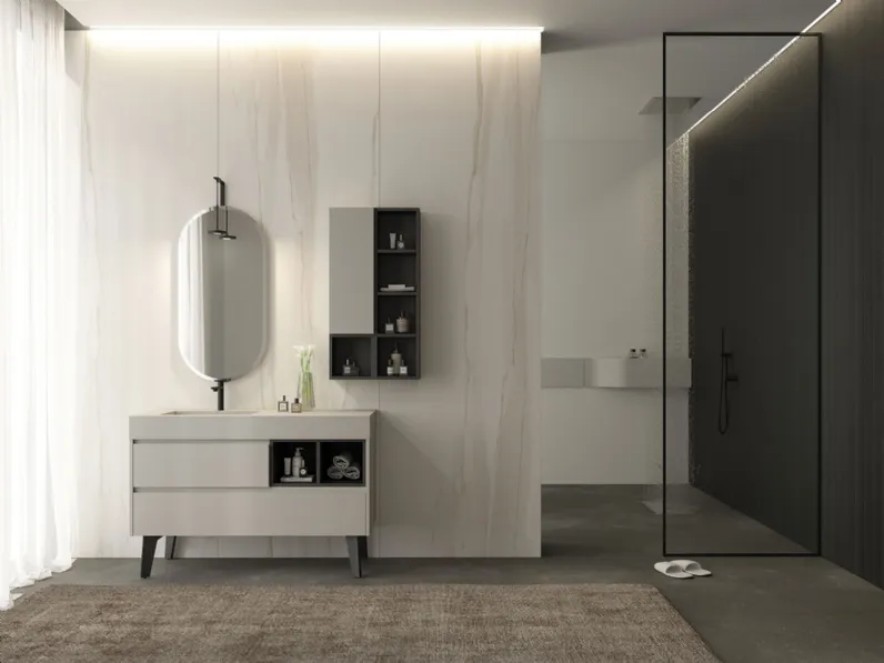 Mobile da Bagno Freedom Lineare 04 di Legnobagno