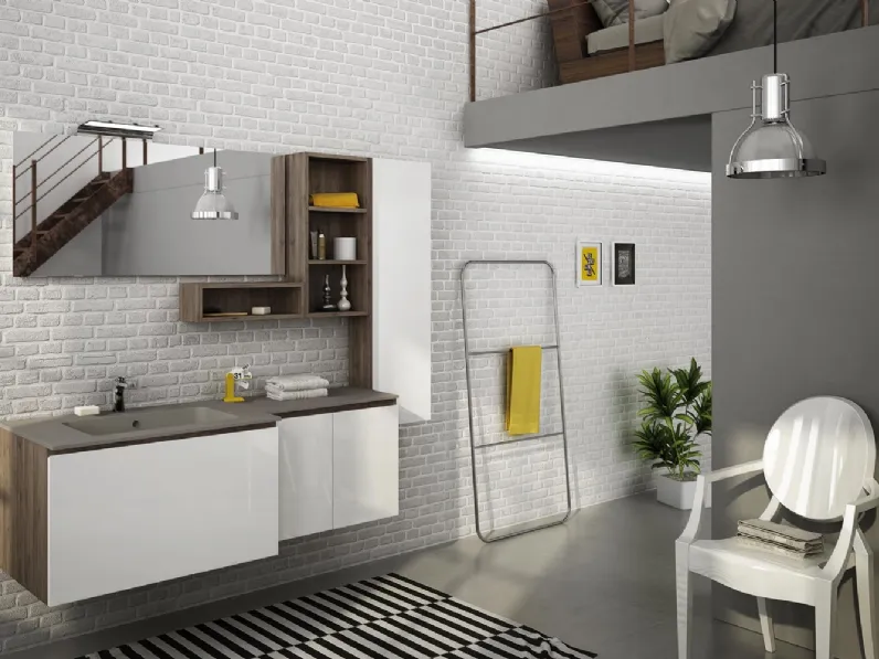 Mobile da Bagno Freedom Lineare 34 di Legnobagno