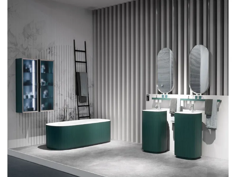 Vasca freestanding Giove in Cristalplant® di Disenia