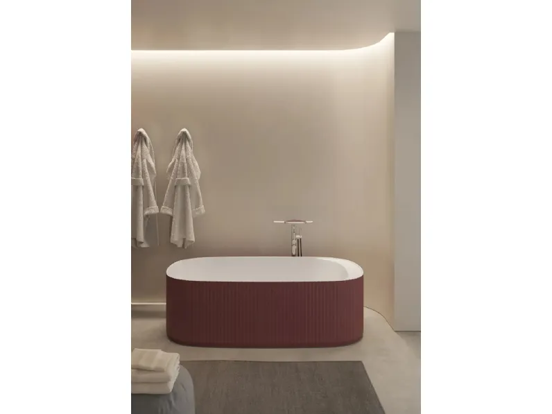 Vasca freestanding Giove in Cristalplant® di Disenia