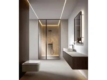 Il mobile da bagno sospeso Giunone 2526 di Edoné unisce design moderno e funzionalità.