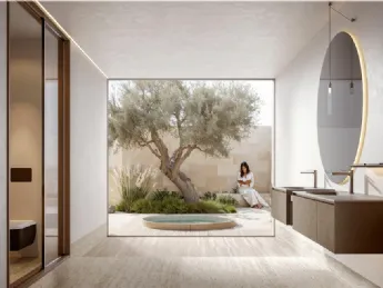 Il mobile sospeso Giunone 2568 di Edoné unisce design minimalista e funzionalità per il tuo bagno.