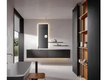 Il mobile sospeso Giunone 2579 di Edoné unisce design minimalista e funzionalità per un bagno modern
