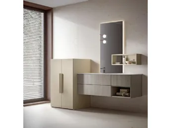 Il mobile da bagno sospeso Giunone 2588 di Edoné offre design moderno e funzionalità pratica.