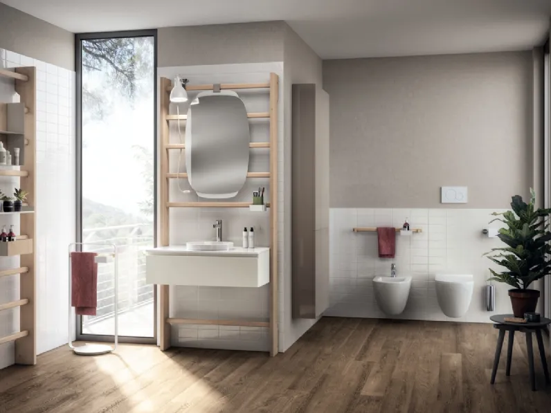 Mobile da Bagno Gym Laccato Opaco Space Bianco Prestige di Scavolini Bathrooms
