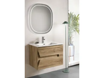 Il mobile da bagno sospeso Haiti 03 di Bluelife combina design moderno e funzionalità per un ambient