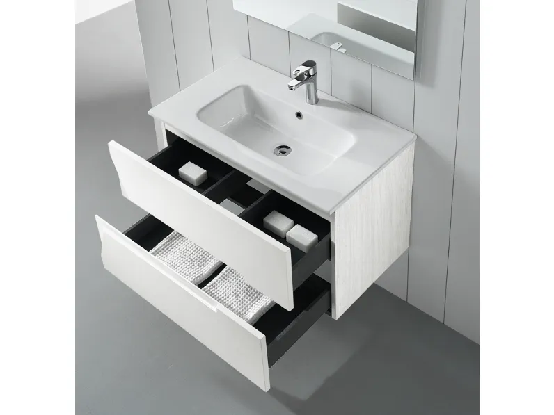 Mobile da Bagno Haiti Larice Bianco di Modo Bluelife