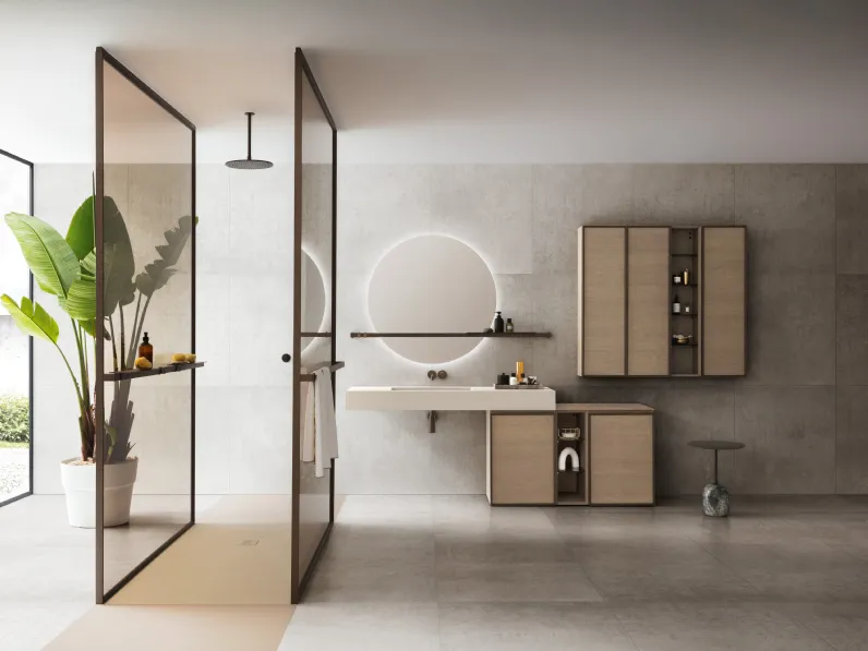 Mobile da Bagno a terra Horizon System 02 di Arblu