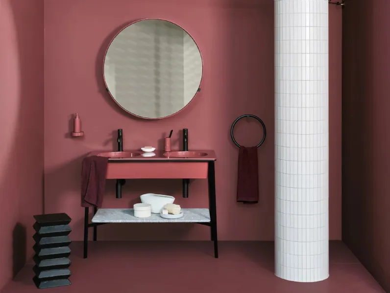 Mobile da Bagno I Catini Doppio di Ceramica Cielo