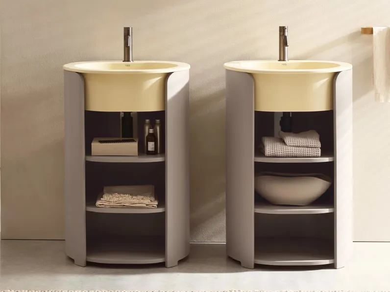 Mobile da Bagno in legno I Catini Tiberio di Ceramica Cielo