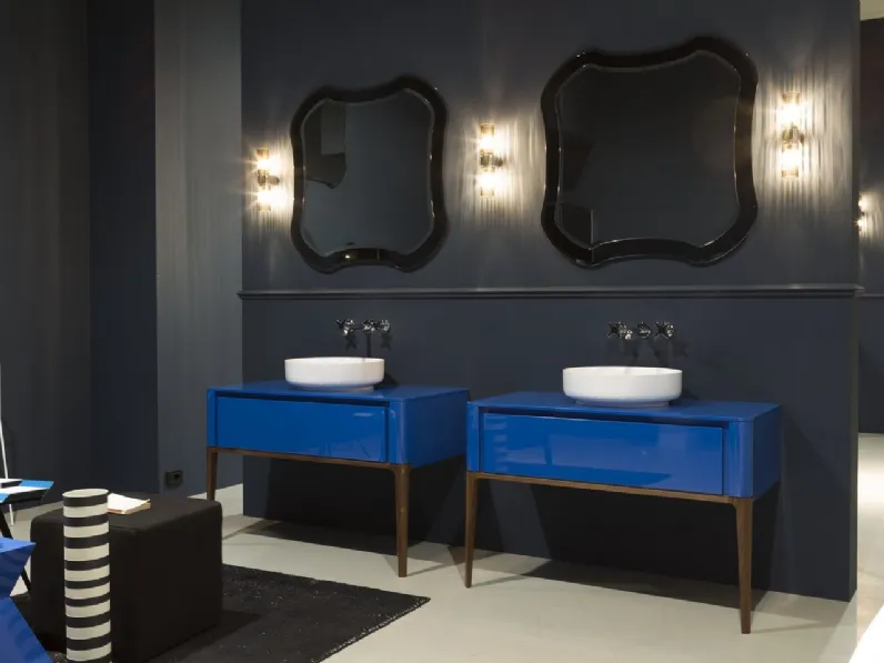 Mobile da Bagno in laccato lucido e struttura in legno massello Ilbagno 03 di Antoniolupi