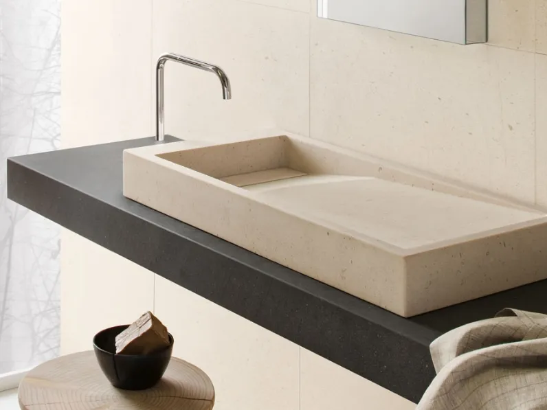 Mobile da Bagno in pietra Inkstone 01 di Neutra