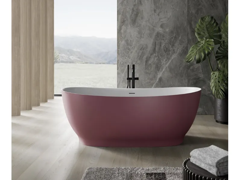 Vasca da Bagno freestanding Ischia in Cristalplant di Disenia