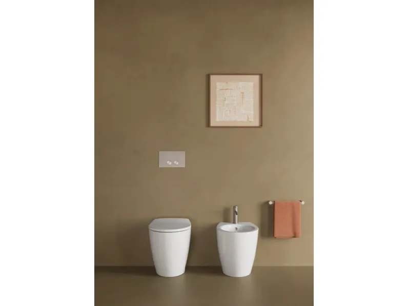 WC e bidet a terra Italy di Ceramica Catalano