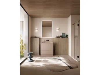 Mobile da bagno Kressi 02: design essenziale e funzionalità per il tuo spazio.