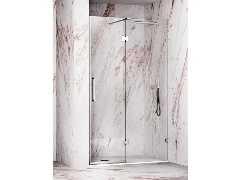 Box Doccia Kup in cristallo e acciaio inox di PDP Box Doccia