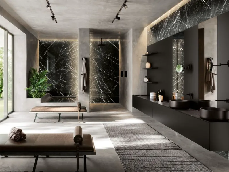 Mobile da Bagno sospeso Kyton 16 di Nova Cucina