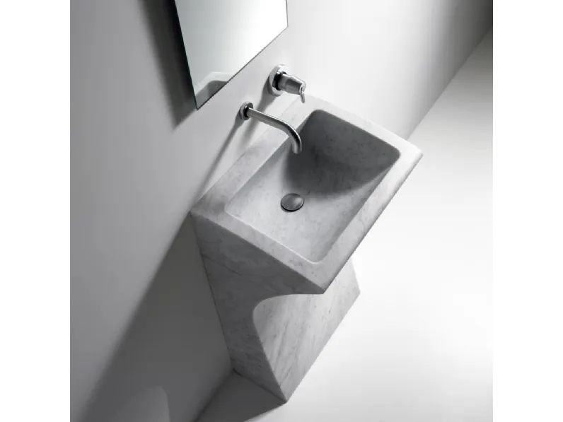 Lavabo da appoggio in marmo Lito 03 di Agape