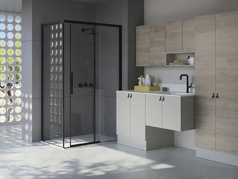 Mobile da Lavanderia 13 in laccato e laminato di Kios