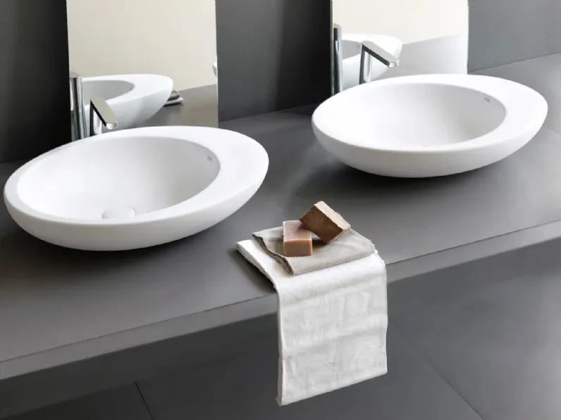 Lavabo da appoggio Le Giare di Ceramica Cielo