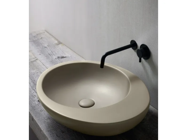 Lavabo da appoggio Le Giare di Ceramica Cielo
