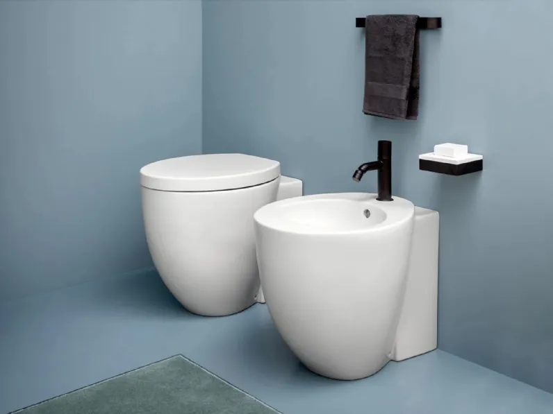 WC e Bidet a terra Le Giare di Ceramica Cielo