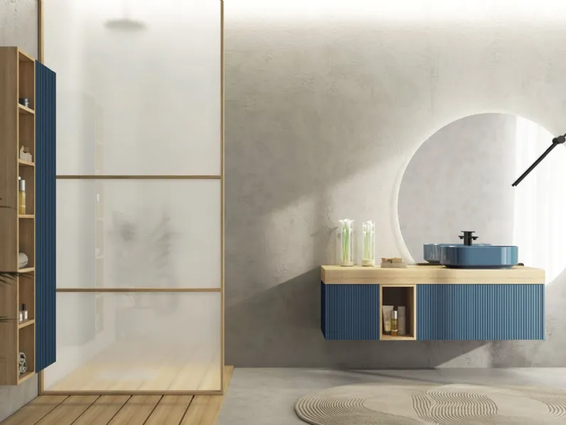 Mobile da Bagno Ri-Tratto RT08 di Legnobagno