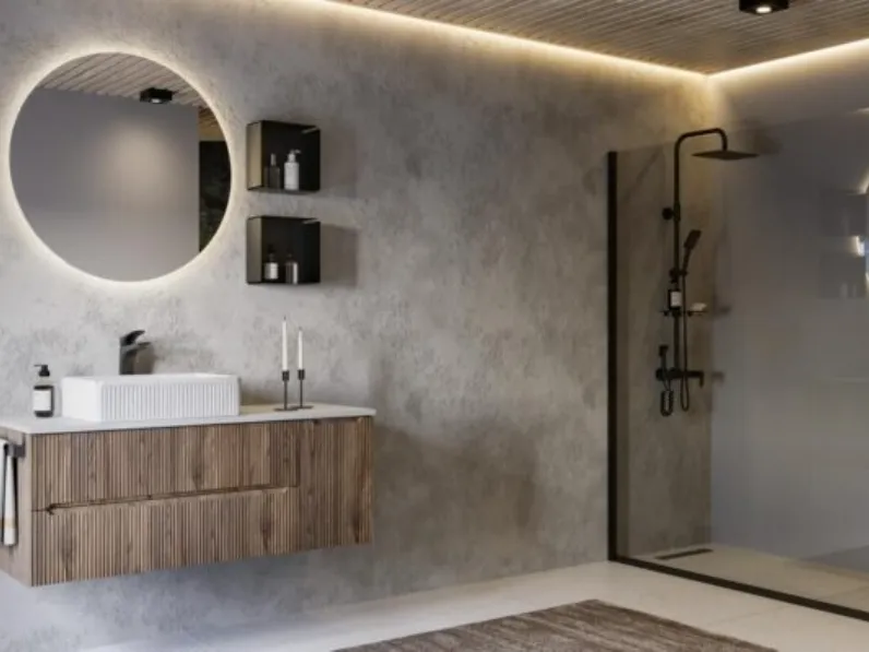 Mobile da Bagno sospeso Verso 08 di Legnobagno