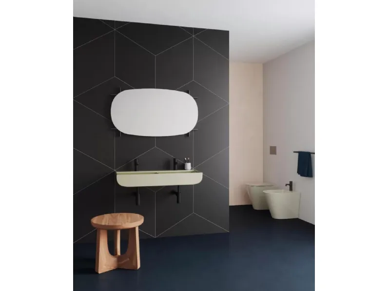 Lavabo sospeso Leuca 02 di Azzurra Ceramica