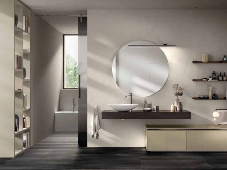 Mobile da Bagno Lido in laminato Strips Urban di Scavolini Bathrooms