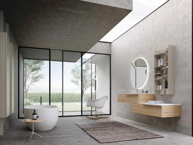 Mobile da Bagno sospeso Lime 0 Lateral 033 di Azzurra