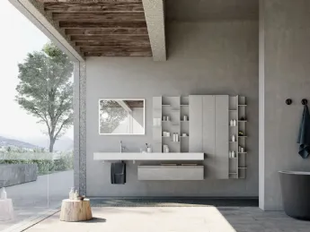 Architetto: Progetta il bagno di stile moderno con il Mobile da Bagno sospeso Lime 1 0 Comp 008 di A