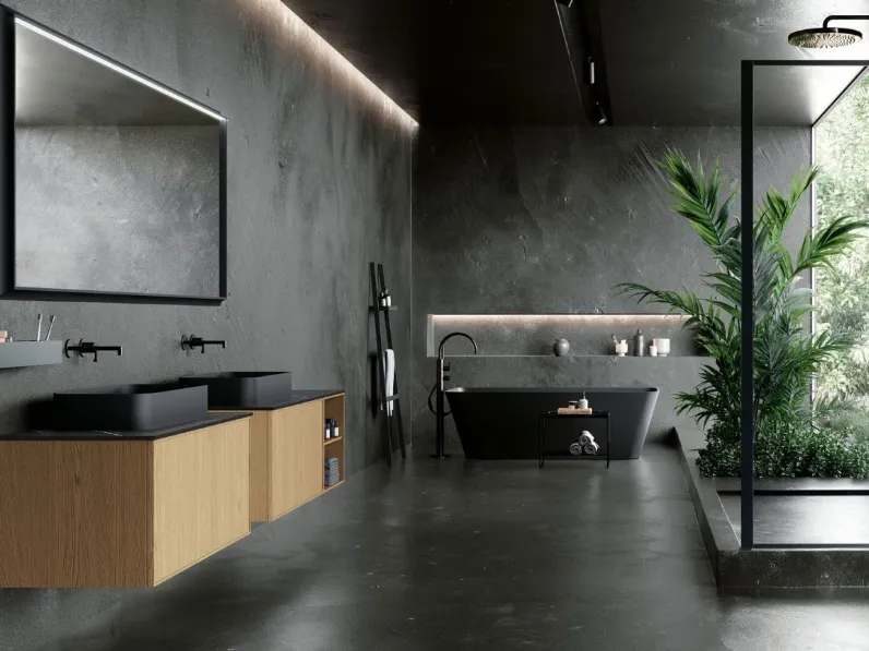 Mobile da Bagno sospeso Line 14 di Nova Cucina