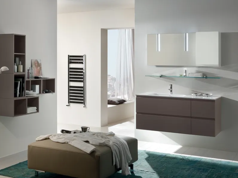 Mobile da Bagno Line 07 Tortora e Bianco di Nice