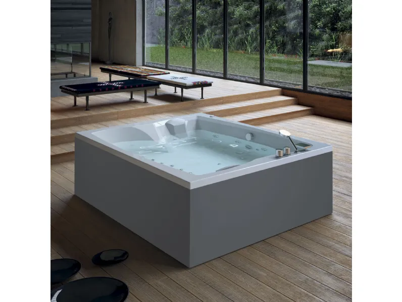 Vasca biposto Linea-Duo Glass