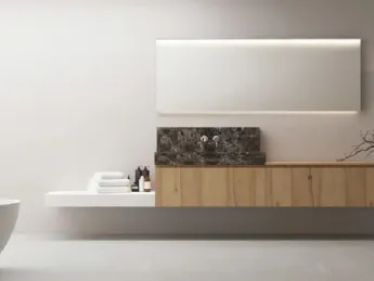 Il mobile sospeso Linea LN25 di Arteba è l'essenza del design moderno per il tuo bagno.