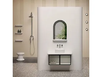 Mobile da bagno sospeso Liquid 05 di Vitra.
