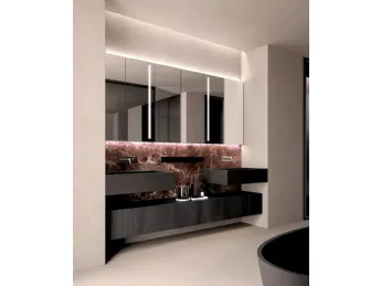 Il mobile da bagno sospeso Living Evolution 03 di Casabath unisce design moderno e funzionalità prat