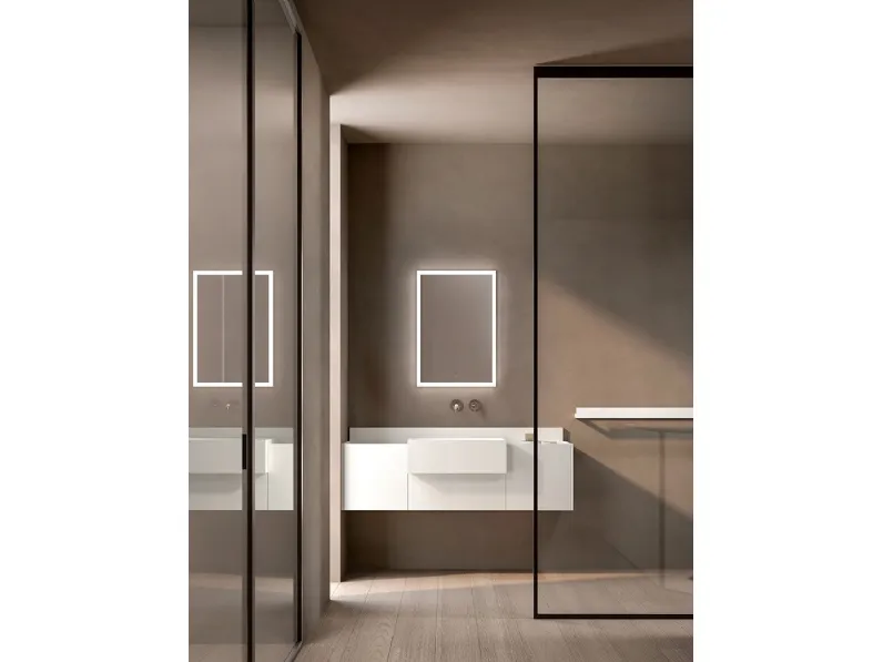 Mobile da Bagno sospeso Living Evolution 05 in Monolith di Casabath