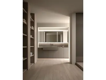 Il mobile da bagno a terra Living Evolution 07 di Casabath combina design moderno e funzionalità per