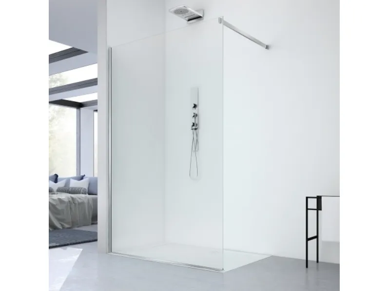 Box Doccia ad angolo in vetro e acciaio Lux separè di Megius