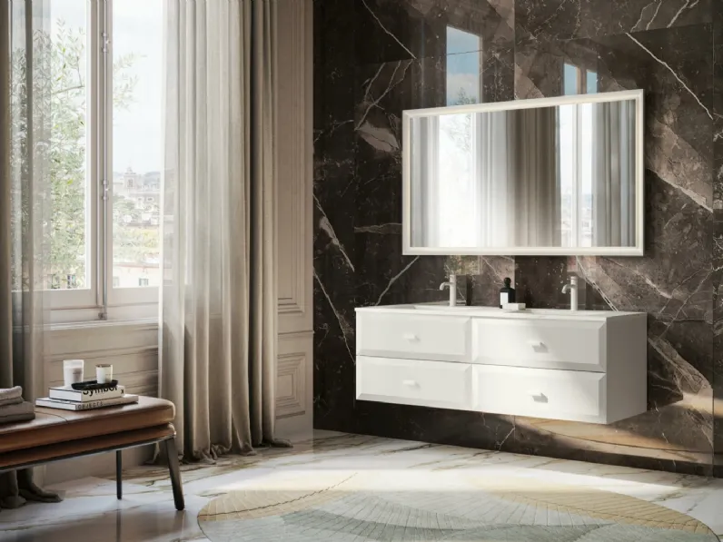 Mobile da Bagno sospeso in laccato opaco Makò 02 di GB Group