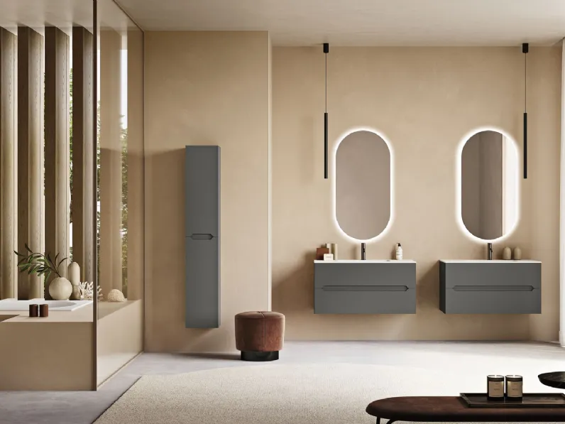 Mobile da Bagno sospeso Malia Antracite di Modo Bluelife