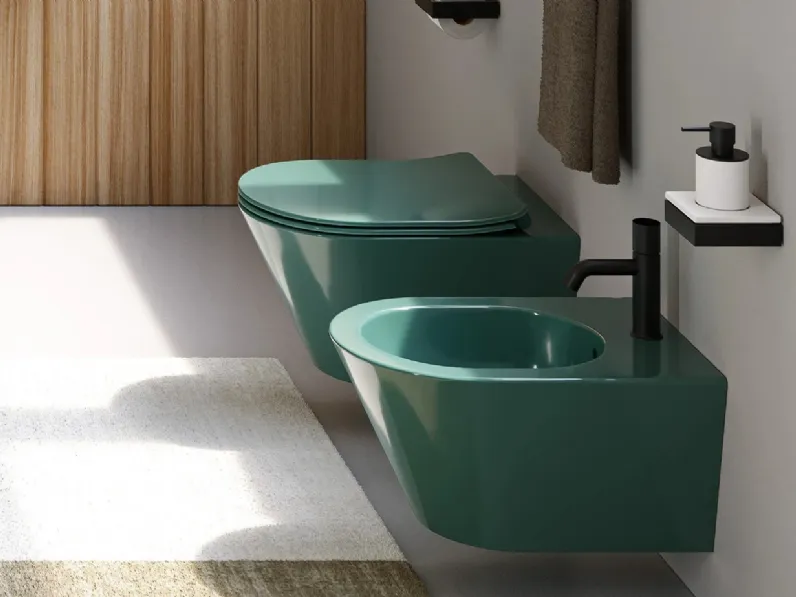 WC e Bidet Mare di Ceramica Cielo