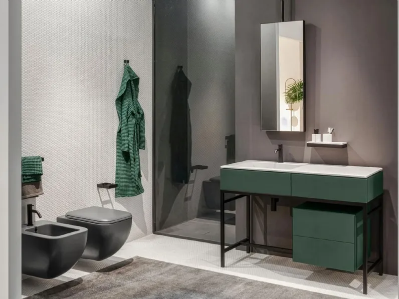 Mobile da Bagno a terra Milano di Ceramica Cielo