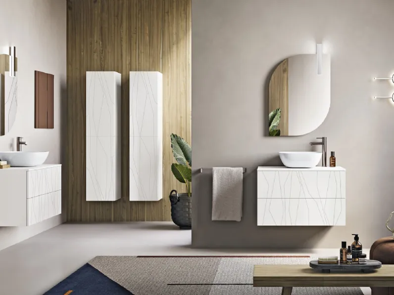 Mobile da Bagno sospeso Minos Bianco di Modo Bluelife