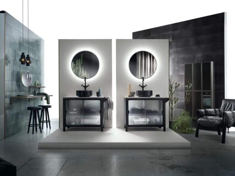 Mobile da Bagno Mistfits Bathroom in Metallo e Vetro di Scavolini Bathrooms