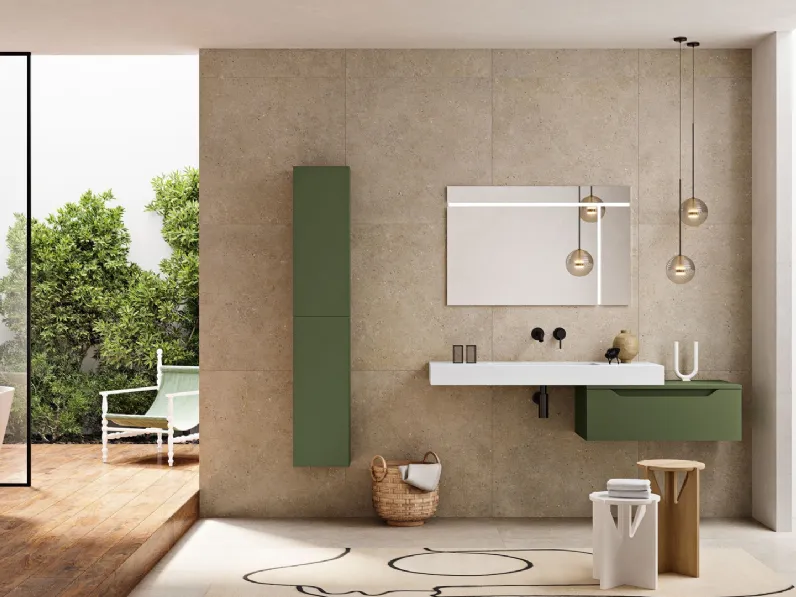 Mobile da Bagno Mixi Verde di Modo Bluelife