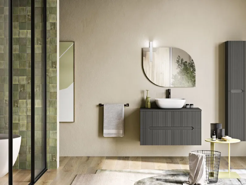 Mobile da Bagno sospeso Balos Antracite di Modo Bluelife