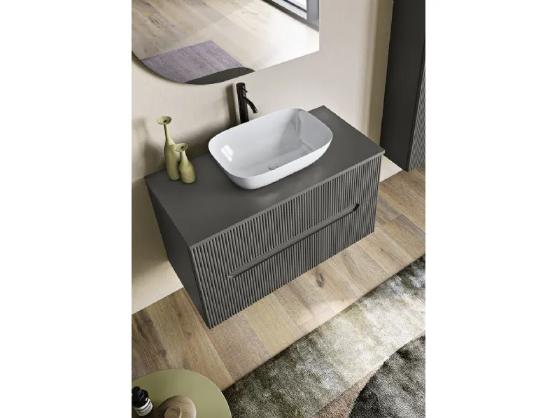 Mobile da Bagno sospeso Balos Antracite di Modo Bluelife